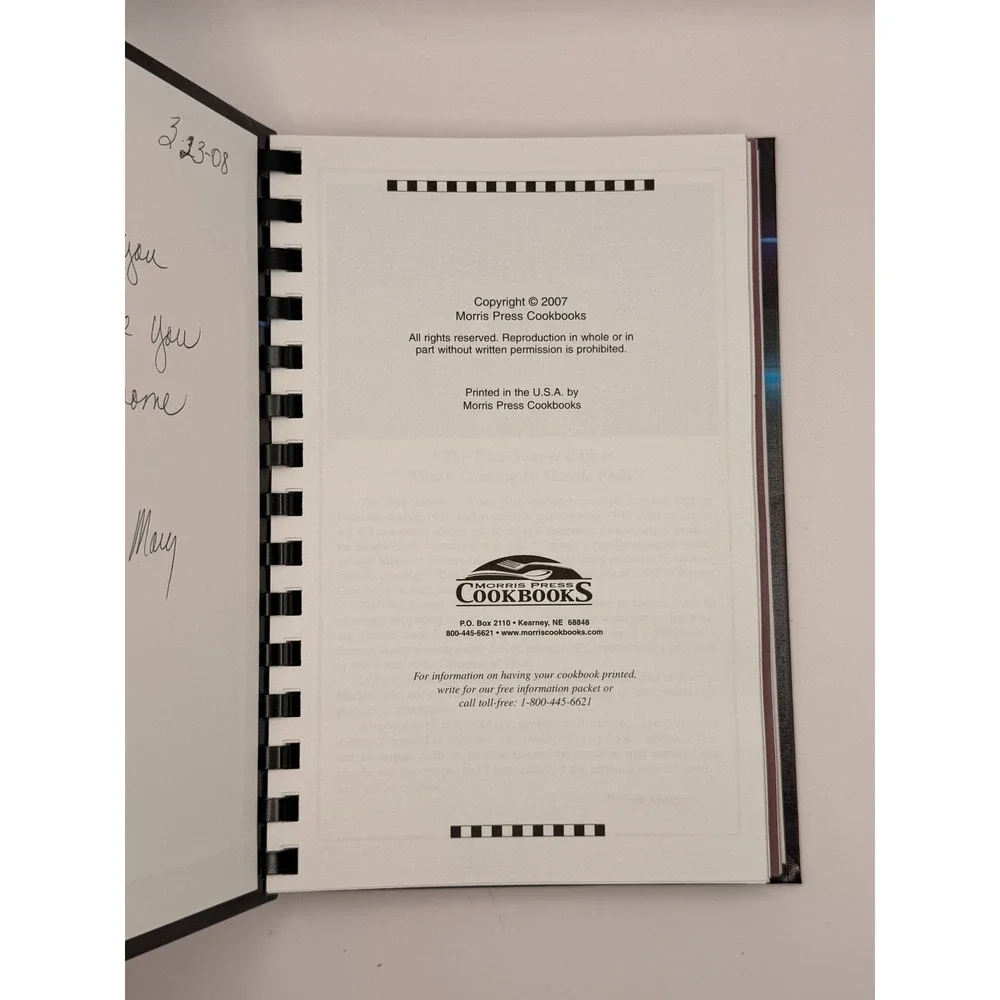 What's Cooking at Blue Bonnet Cafe 2007 Texas Restaurant Spiral Cookbook